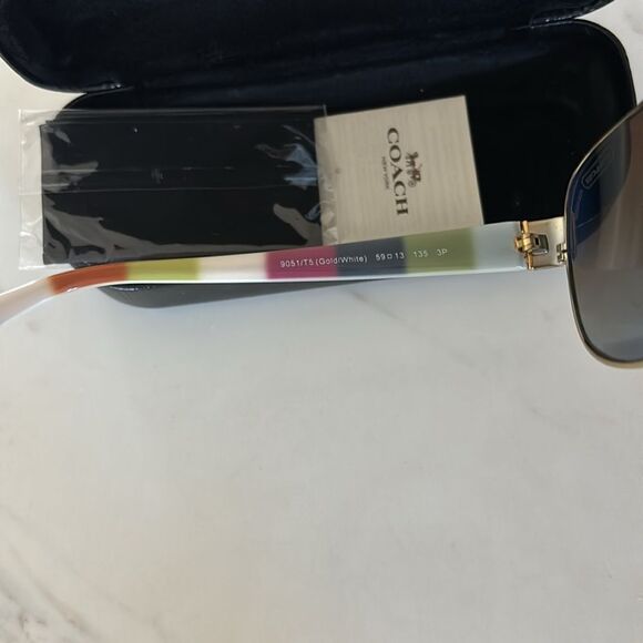 COACH KRISTINA HC7003 Aviator SUNGLASSES - Picture 4 of 5